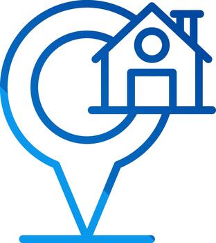 Location Futuristic UI Mark vector