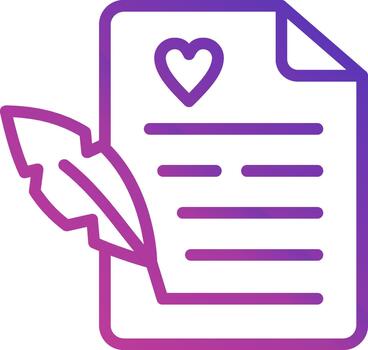 Boda certificado mínimo ui elemento vector