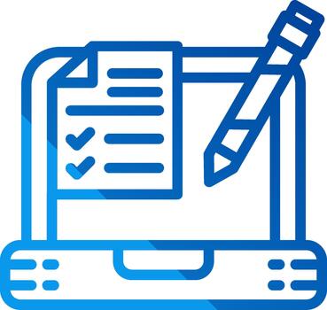 Online Contract Responsive App Shape vector