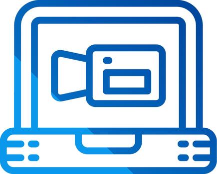 Videoconference Futuristic UI Mark vector