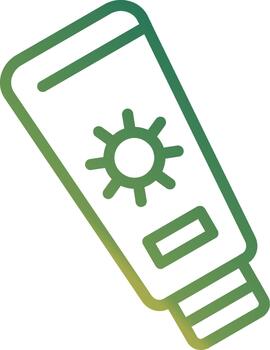 Sun Block User-Friendly Drawing vector