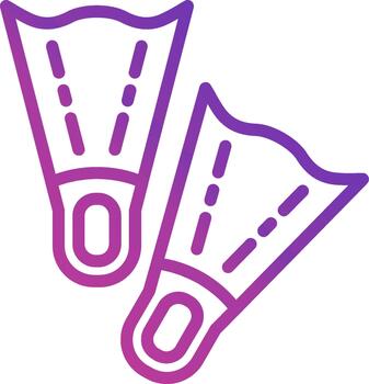 Flippers Futuristic UI Mark vector