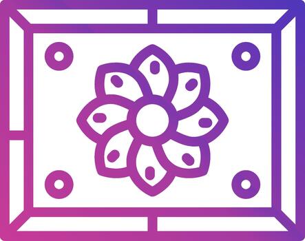 Flower Painting Interactive UI Design vector