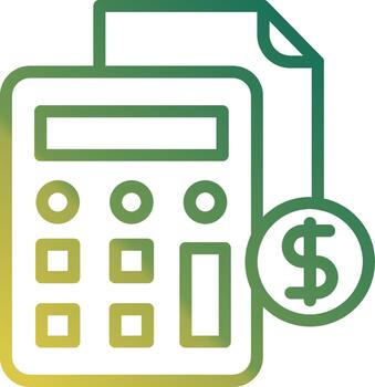 Calculator Futuristic UI Mark vector