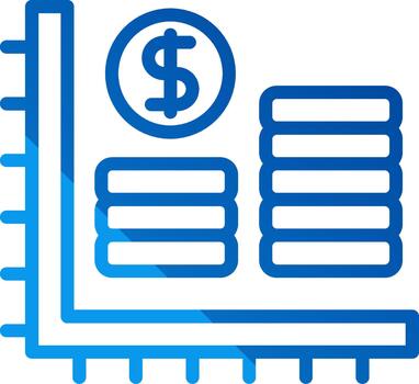 Bar Chart Interactive UI Design vector