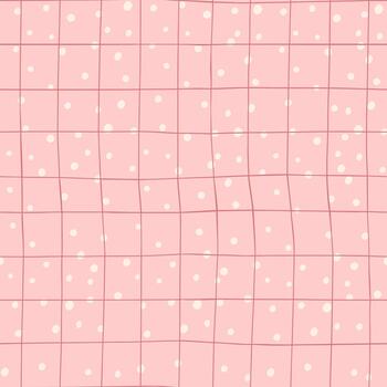 linda sin costura resumen a cuadros modelo con puntos pastel antecedentes. escandinavo estilo vector