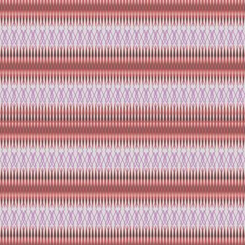 simétrico modelo presentando horizontal filas de intrincado diseños alterno rojo y púrpura motivos crear un enrejado efecto. vector