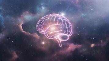 cósmico cerebro actividad neural redes y pensamiento procesos en un estrellado universo video