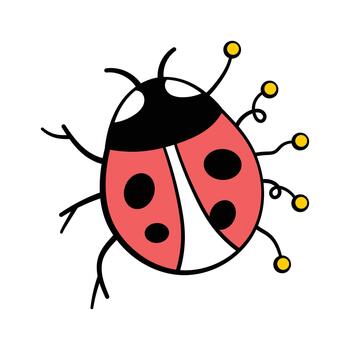 AI bug illustration showing error detection in machine learning vector