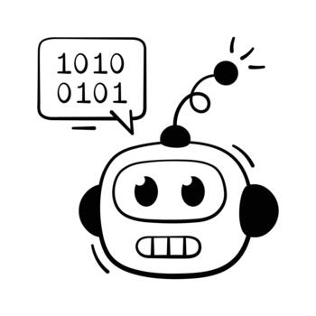 AI robot assistant used for automation and smart tasks, modern . vector