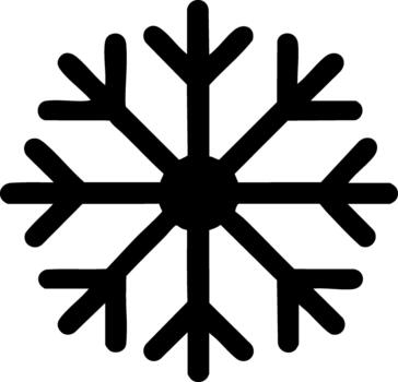 sencillo plano copo de nieve icono diseño aislado en blanco antecedentes para invierno temas vector