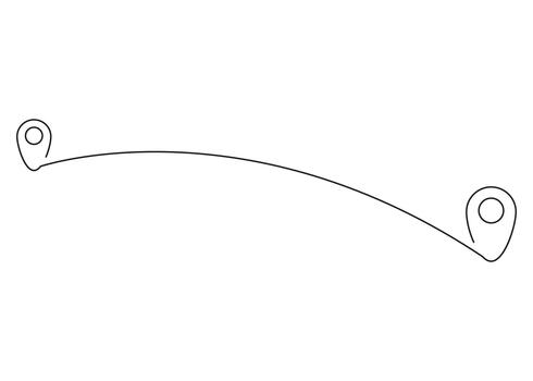 Continuous one line drawing of a hand pointing to a location on a map. Minimalist contour illustrating navigation, destination, and GPS direction. Simple linear style for travel or mapping concepts. vector