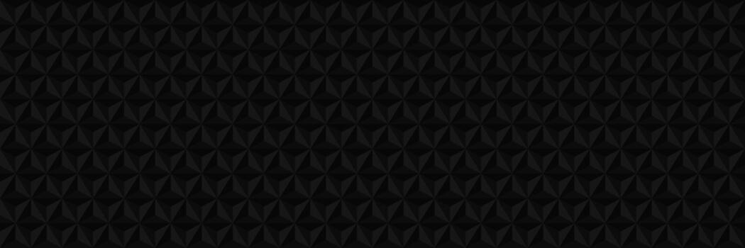 horizontal abstract geometric elegant black triangle,hexagon,star and pyramid texture design for pattern and background. vector