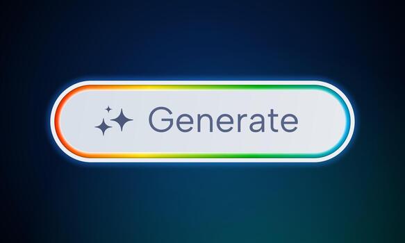 generar ai botón panel. mando entrada panel para generando ideas máquina aprendizaje y artificial inteligencia concepto. vector