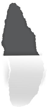 Torn paper border revealing empty dark space vector