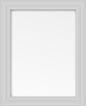 White picture frame with blank copy space vector