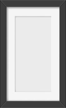 Empty picture frame blank document content template vector