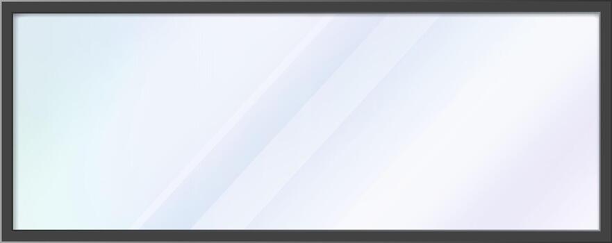 Wide blank rectangular screen with abstract reflections vector