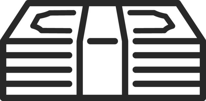 Stack of paper bills representing money and finance vector