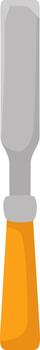 Woodworking chisel tool for carpentry and carving vector