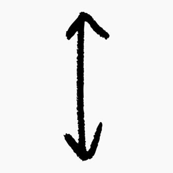 Chalk doodle arrow, pencil line with soft grain, crayon highlight strip in sketch style, charcoal shading with scribble texture, gritty surface and worn look. vector