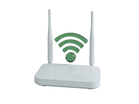 Wireless technology modern router transmitting internet signal digital connectivity solution for png