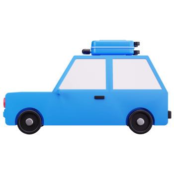 3d ícone carro transporte viagem png