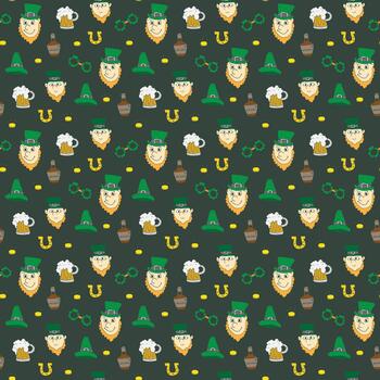 duende modelo con oveja y cerveza vector