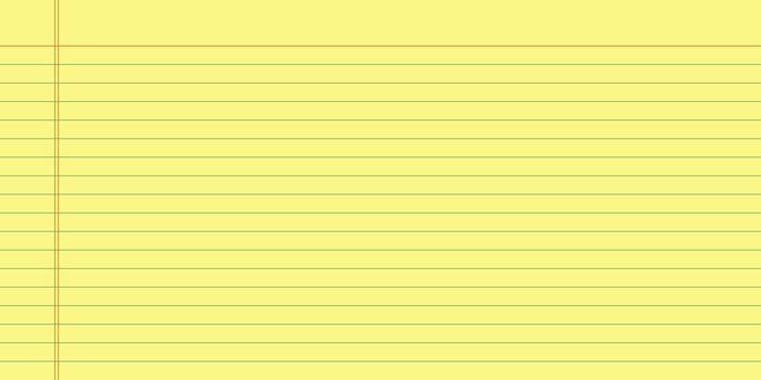 Legal Yellow Paper Notebook with Red Lines Background vector