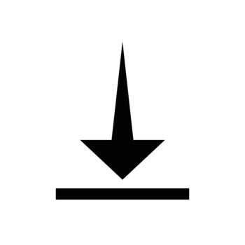 moderno descargar icono adecuado para sitios web, móvil aplicaciones, navegación menús, y usuario experiencia diseños vector