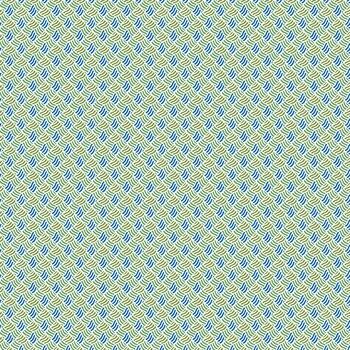 Abstract geometric pattern with repeating squares and lines in blue green and yellow tones vector