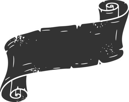 An old scroll with a black ink on it vector