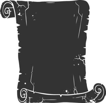 Banner scroll with a black background vector