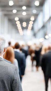 Networking event atmosphere creates opportunities for financial growth and achieving new goals for year ahead in business world photo