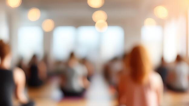 Mindful exercise promotes wellness in serene environment where individuals engage in yoga, enhancing both physical and mental health through focused practice and community connection photo