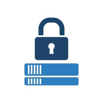 Digital Security Concept Locked Login Credentials and Data Protection vector