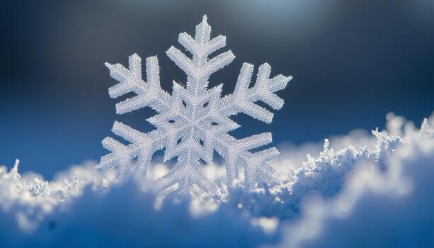 The delicate structure of the ice illuminated from behind creating a glowing winter masterpiece photo