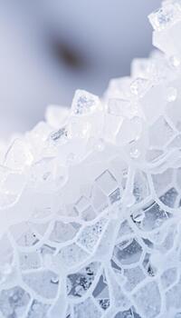 Cold blue abstract background showcasing the web of fine cracks and the granular texture photo