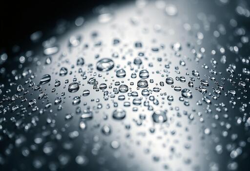 The mesmerizing effect of light creating a vivid reflection within each tiny water droplet photo