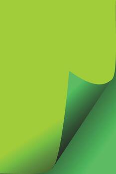 Green Paper With Curled Corner And Gradient Keywords paper, green, curled, corner, gradient vector