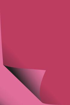 Pink Curled Paper Corner With Gradient Background page vector