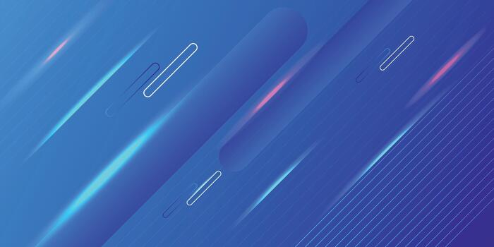 Futuristic Blue Abstract Background with Neon Gradient Lines vector
