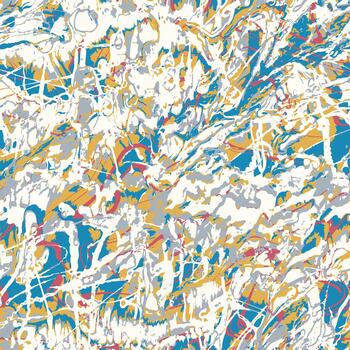 Grunge paint stroke modern geometric pattern background. vector