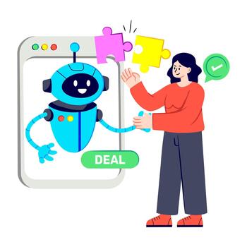 de moda diseño ilustración de ai problema resolviendo vector