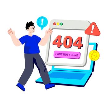 A isometric design of error 404 vector