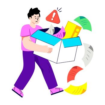 Creative design illustration of data error vector