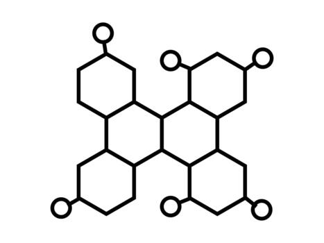 Molecule icon symbol for mobile apps and website UI designs. chemical structure icon sign. vector