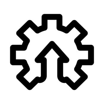 sistema actualizaciones icono. moderno línea icono diseño con profesional mínimo peinado hecho a mano vector