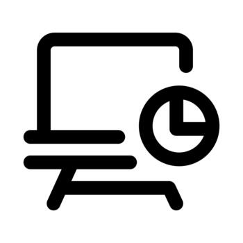 Data analysis icon. Modern line icon design with professional minimal styling crafted for business, statistics, analytic vector