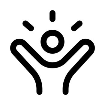 Confidence icon. Modern line icon design with professional minimal styling crafted for self-esteem, motivation, success, personal growth, and empowerment concepts vector